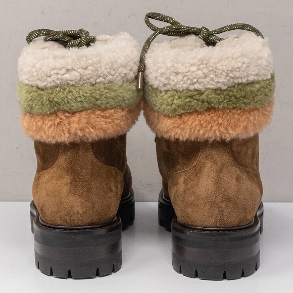 Jimmy Choo Eshe Flat Shearling Booties Size 6.5 US (36.5 EU) - Picture 5 of 8